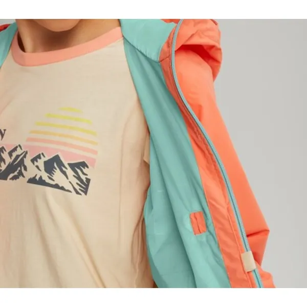 Burton Narraway Jacket Womens Small‎ Colorblock Hooded Windbreaker Full Zip - Image 3