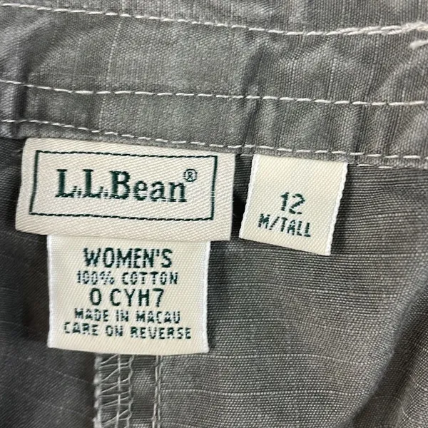 LL Bean Women’s Green Pants with Belt straight leg size 12 - Image 8