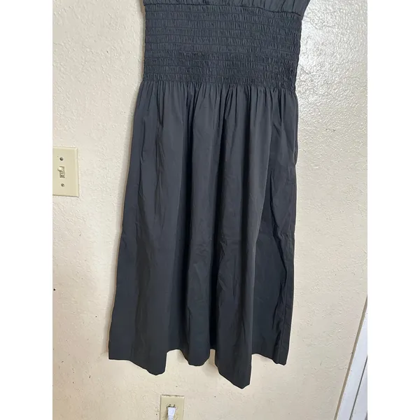 Luxely Willow Dress in Meteorite Black size S Midi Smocked Waist - Image 9