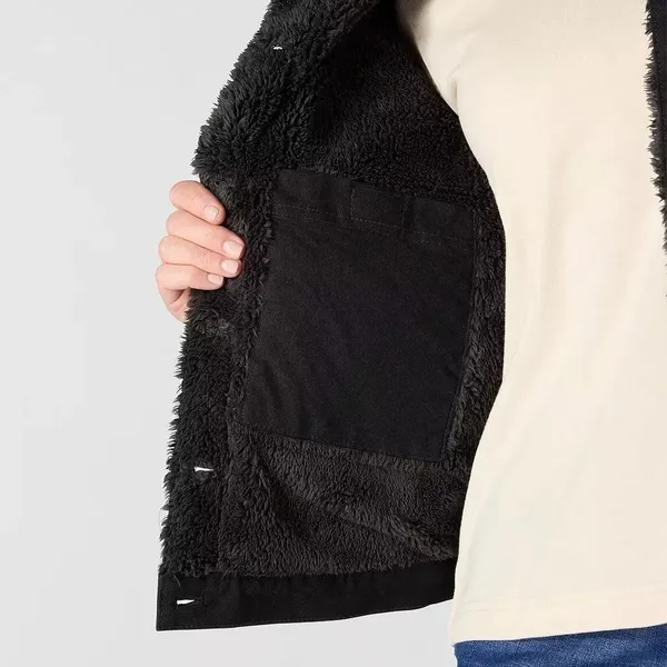 Carhartt Womens Rugged Flex Canvas Sherpa Lined Jacket Black Size XL NEW NWOT - Image 4