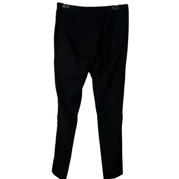 Theory Black Wool Straight Leg Pants Size 4 Zipper Ankle Quiet‎ Luxury Capsule - Image 8