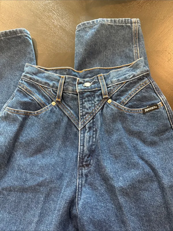 Rockies Dark Blue High-Waist Jeans - Image 2