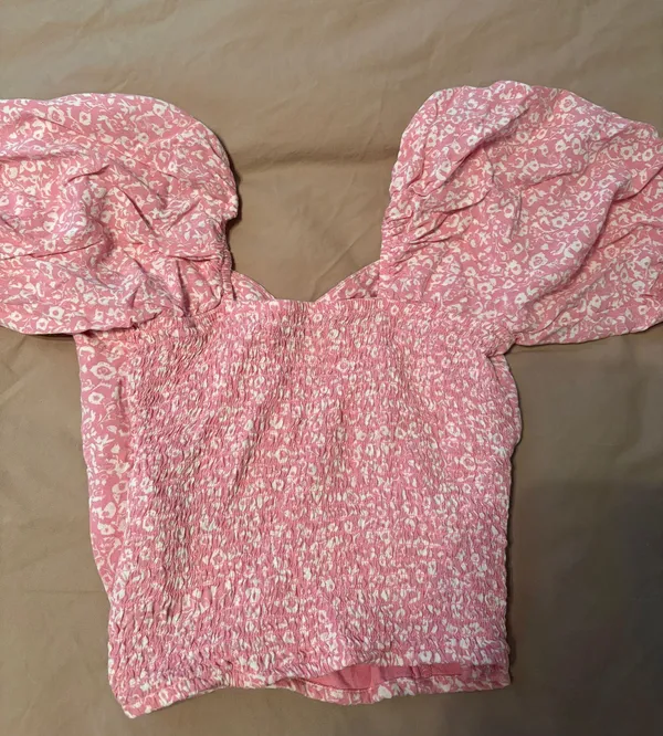 Abercrombie Pink Floral Top - Image 2