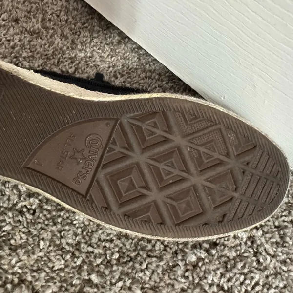 Converse All Star Espadrille Platform Shoes Size 6 in Black - Image 8