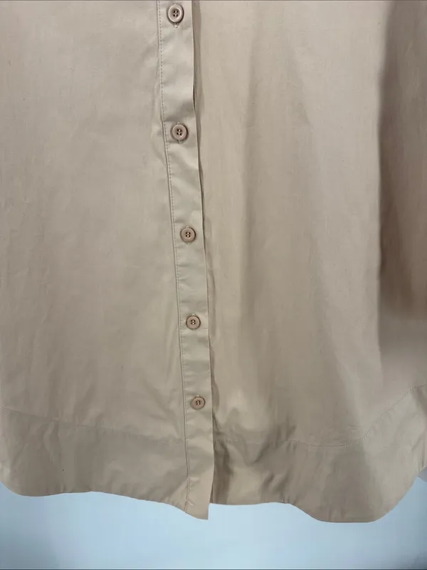 LYANER Women's Casual Shirt Dress Collar Button Down Loose Long Sleeve Mini S - Image 4
