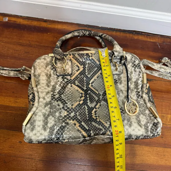 Jessica Simpson Snake-Print Satchel - Neutral Tones - Image 5