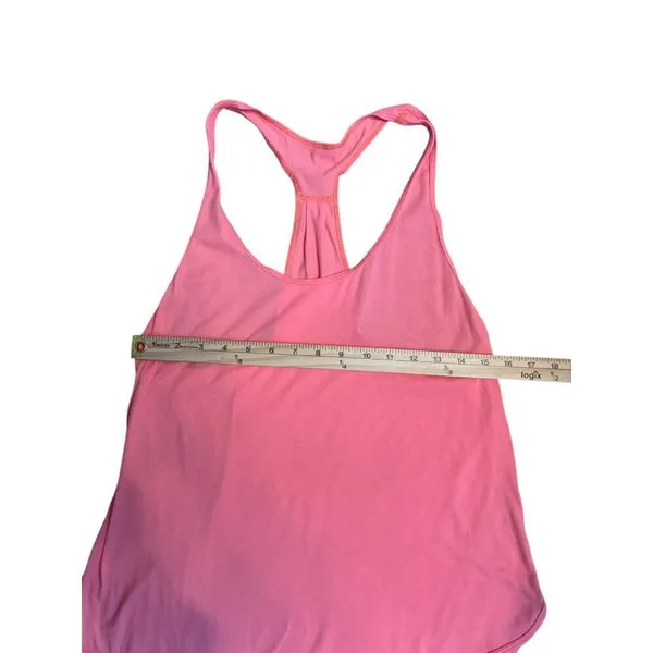Lululemon Racerback Coral Tank Top Size 12 Womens Workout Activewear/fair/good c - Image 2