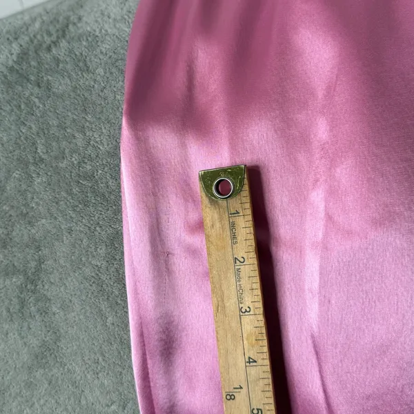 Cinq a Sept Pink Satin Adalie Pants‎ Womens M Cropped Drawstring Ankle Coquette - Image 10