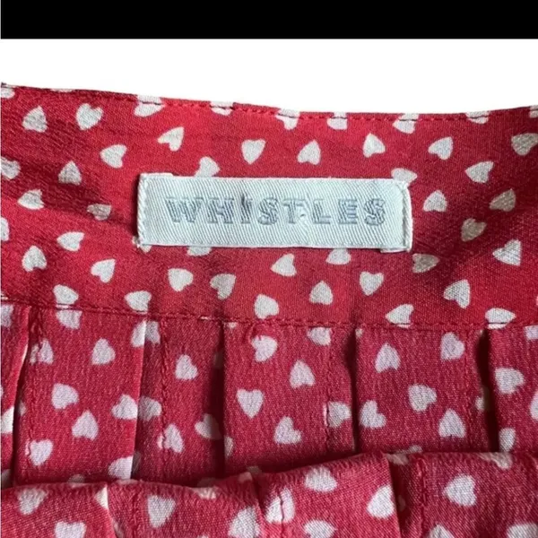 Whistles‎ confetti heart silk pleated skirt 10 - Image 4