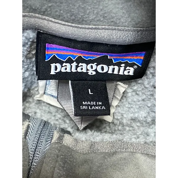 Patagonia Better Gray Fleece Half Zip Long Sleeve Sweatshirt Sweater Top Size L - Image 3