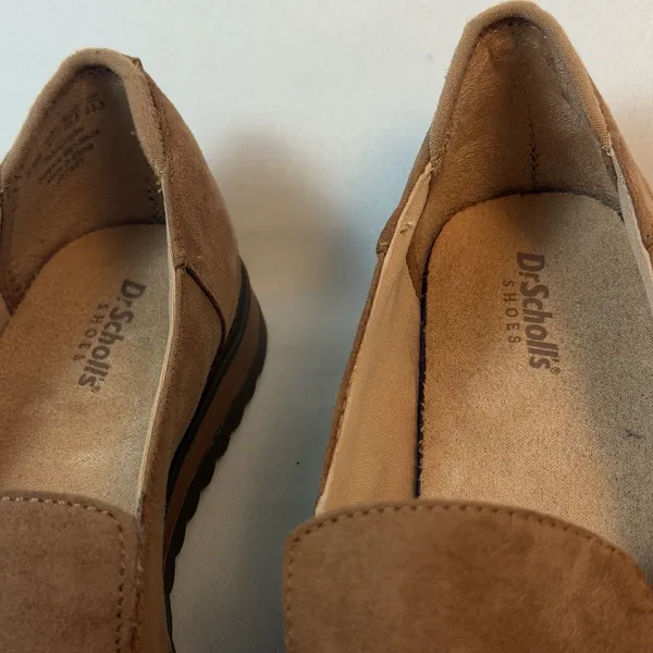 New Dr. Scholls Size-6.5 Women Jet Set‎ Brown Biege Loafers Slip On - Image 7