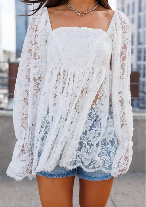Lane 201 Daydreamer Lace Top - Image 3