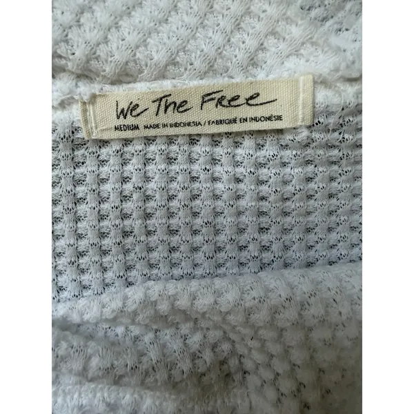 Free People‎ We The Free Westend Thermal Top White Women's Size Medium - Image 11