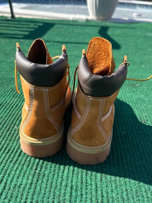 Timberland 6 Inch Premium Waterproof Boot 'Wheat' Nubuck Size 5 Women’s Size 6.5 - Image 5