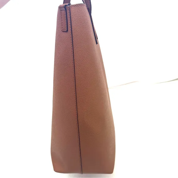 Michael Kors Camel Tan Saffiano Leather Haley Large Tote Bag Purse - Image 5