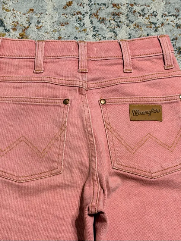 Wrangler Heritage high-rise straight-leg crop jeans dusty pink size 26 - Image 8