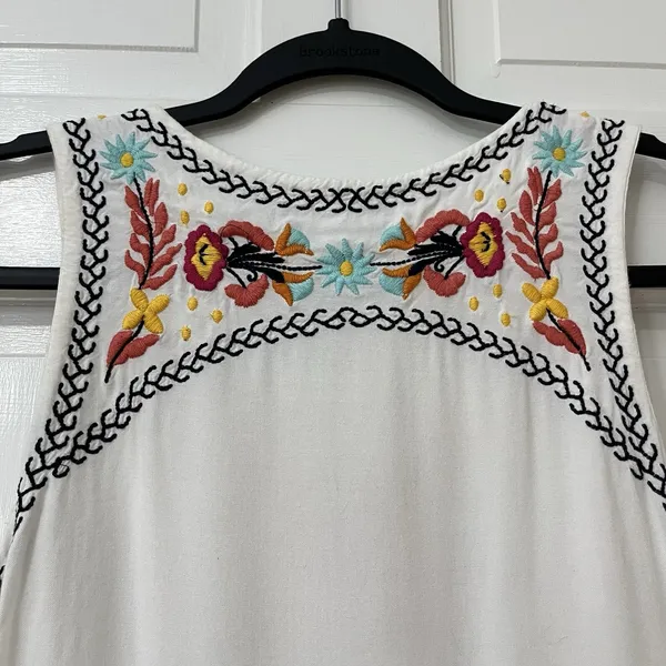 Lovers + Friends Embroidered Sz S Boho Festival Beachy Floral Cottagecore Hippie - Image 5