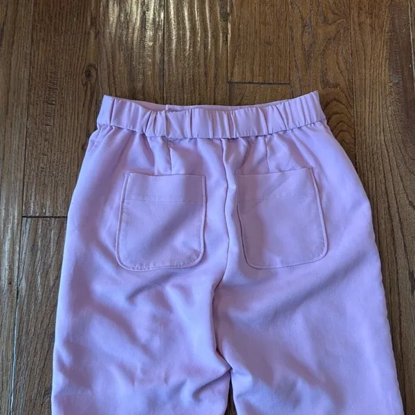 Anthropologie Maeve pink seam front trouser pant 4 - Image 12