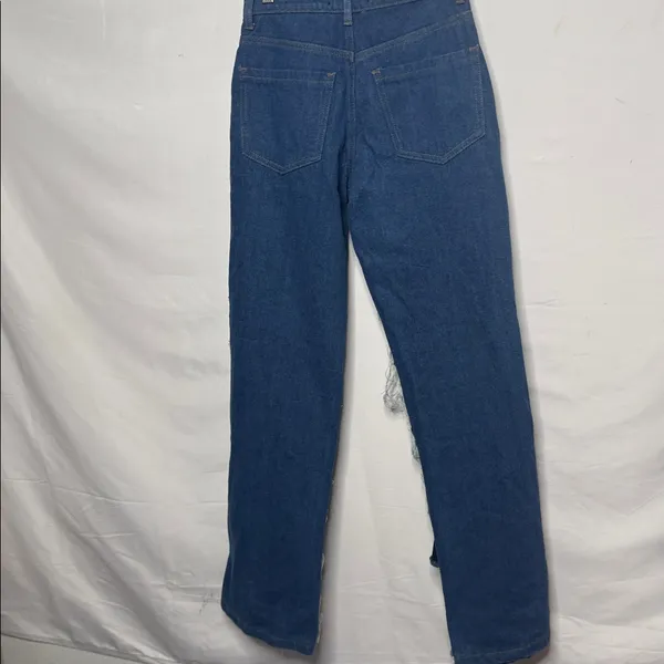 NWT Jaded London two tone layered denim boyfriend fit ripped jeans sz 25 - Image 6