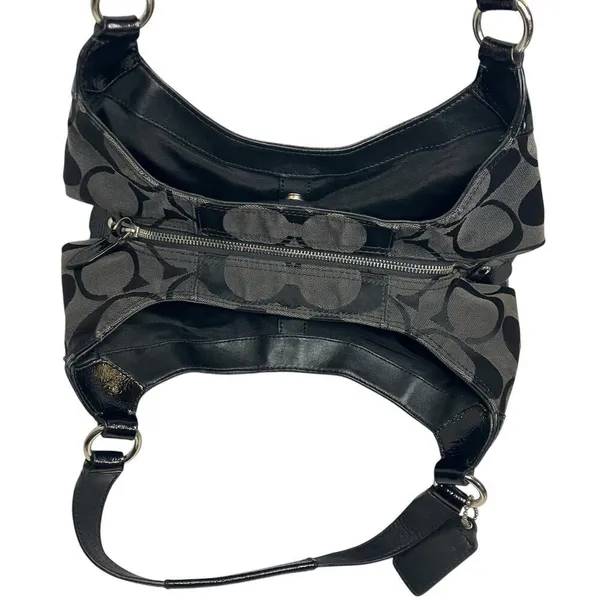 Coach Soho Signature Black Large Hobo Shoulder Bag E1271-F19251 - Image 6