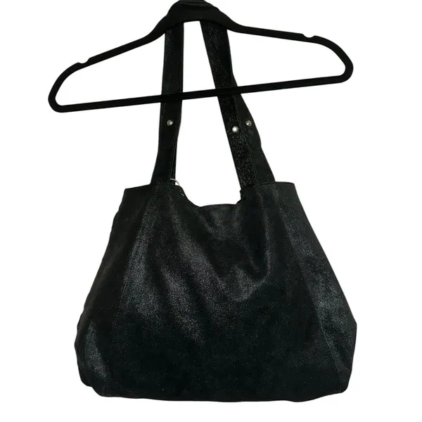 Banana Republic Black Leather Tote Bag Large Shoulder Purse Tassel‎ NWT - Image 7