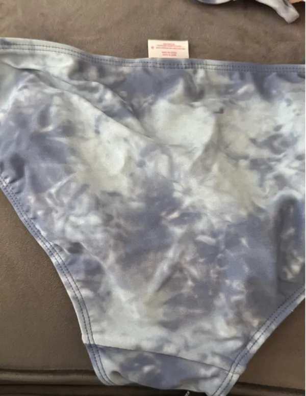 Xhilaration Light Blue Crochet Trim Tie-Dye Bikini Set - Image 12