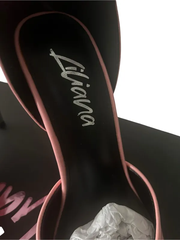 Liliana Pink Patent Pointed-Toe Strappy Heels - Image 6