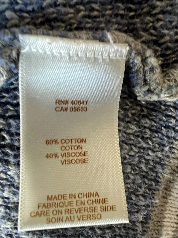 Striped Open-Front Draped Cardigan Sweater - Gray, Red & Cream - Image 7