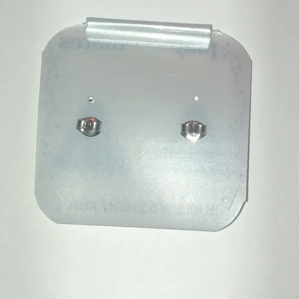 Play Mates Black & Cream Triangle Stud Earrings - Image 4