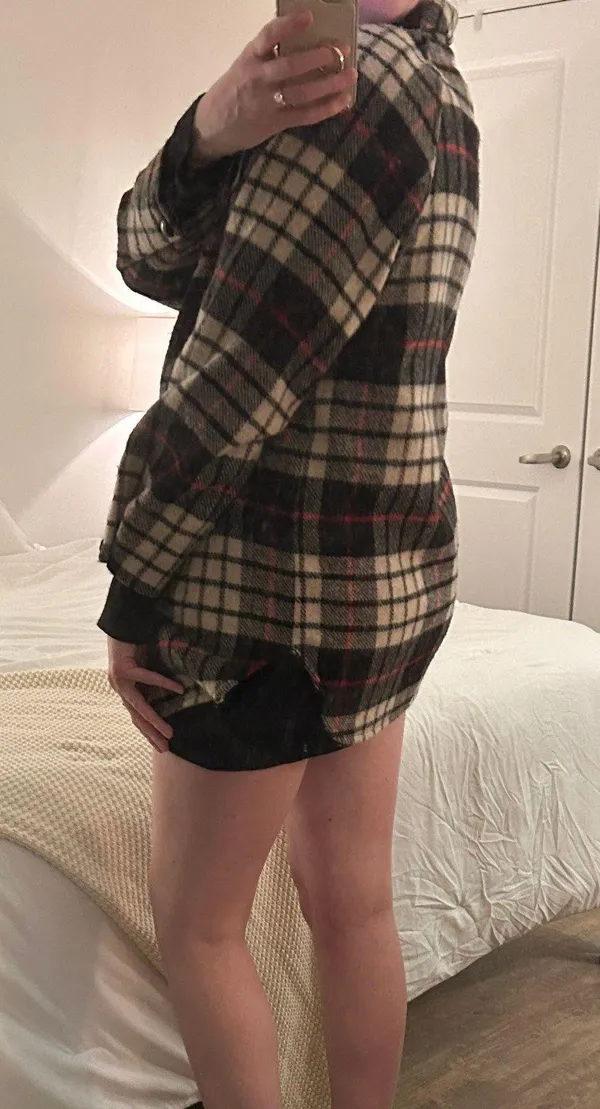 Orvis Vintage Plaid Wool Unlined Car Coat Made in USA - Image 4
