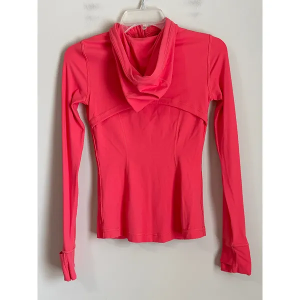 Lululemon Hooded Define Jacket Womens 2 Pink Luon Full Zip Activewear - Image 3