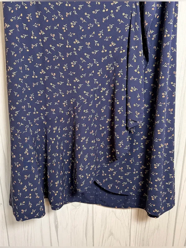 MADEWELL Ruffle Wrap Midi Skirt in Spring Fling, 10, Feminine Floral Cottagecore - Image 7