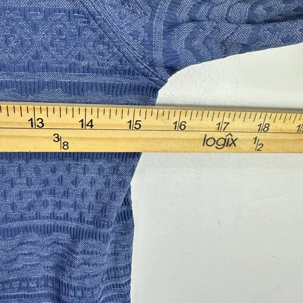Lululemon Rest‎ Less Hoodie Pullover Women Size 2 Gatsby Blue Seamless Running - Image 6