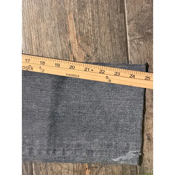 Mother The Tomcat Ankle Fray Jeans Static Grey Straight Leg Button Fly Size 25 - Image 8
