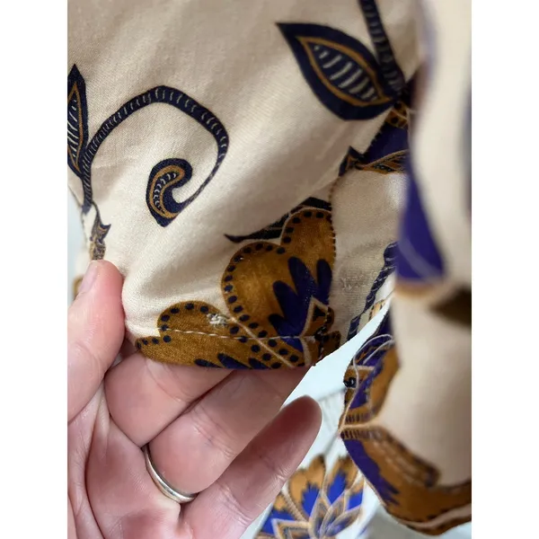 Farm Rio Jasmin‎ Mixed Print Midi Dress Boho Tropical Size M/L - Image 6