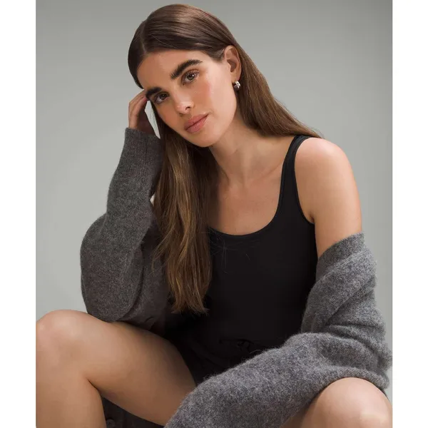 Lululemon Wundermost Square Neck Bodysuit Nulu Black Thong NWT M - Image 9