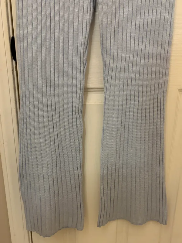 NWT!! Aerie Late Night Sweater Pants in Sky Blue - Image 8