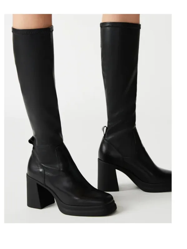 NEW Steve Madden Zenovia Black Tall Boot Y2K - Image 2