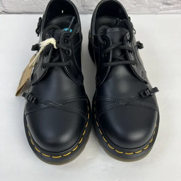 Dr.‎ Martens 1461 Bow Oxford Women's Black Smooth Leather Lace Up Shoes Size 6 - Image 4