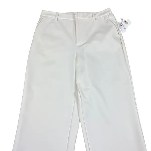NWT‎ Good American Ivory Cream Wide Leg Trouser Pants High Rise Pants Size 6/28 - Image 2