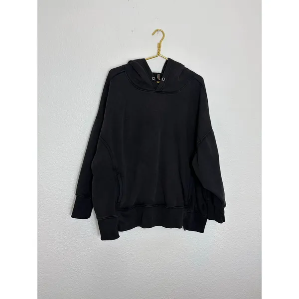 Free People Movement Sprint To The Finish Logo Hoodie Sweatshirt Size Medium - Image 4