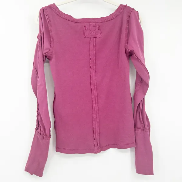 Free People We the Free Womens‎ Y2K Daisy Chain Braided Sleeve Cuff Knit Top S - Image 9