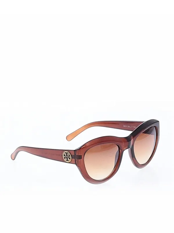TORY BURCH Logo Brown Gradient Oversized Sunglasses - Image 2