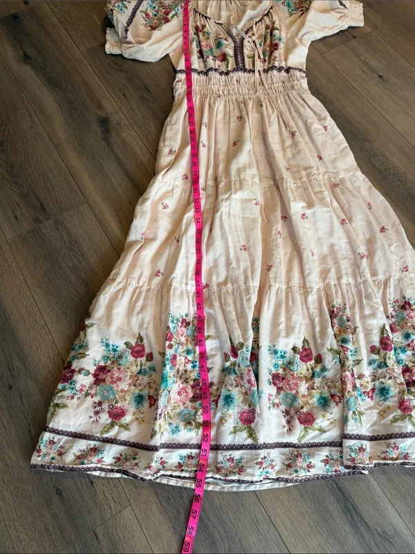 Anthropologie Somerset Puff Sleeve Dress- size Small - Image 4