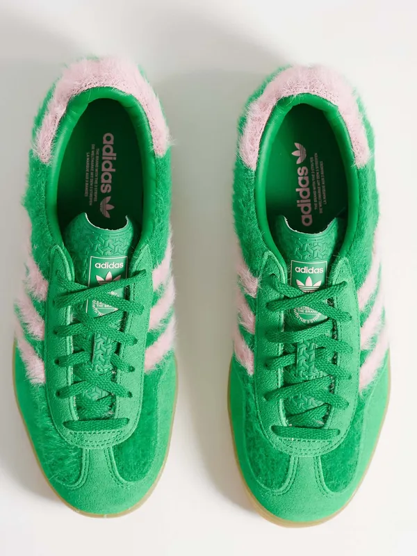 NWT adidas Originals Gazelle Indoor sneakers in fluffy green and pink - Image 4