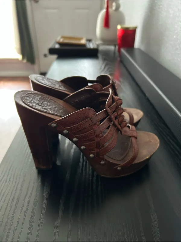 DIOR wood and leather limited edition heels - Image 2