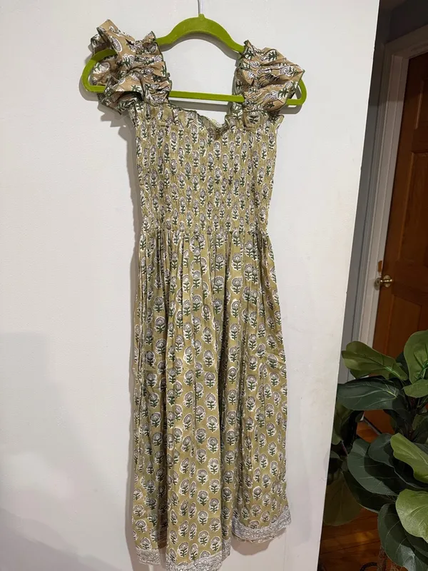 Kivari Olive Printed Ruffle - Image 5