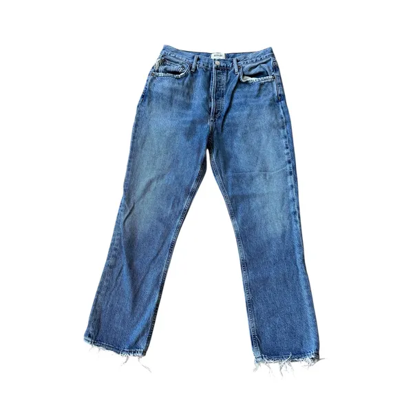 AGOLDE Riley Straight Crop Jeans - Image 3