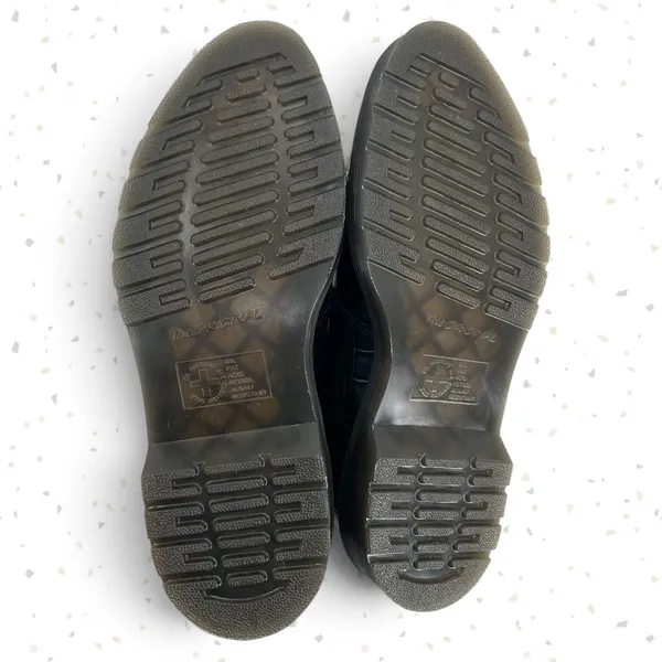 Dr. Martens Elphie Black Croc Mary Janes Pointed Almond Toe Leather Flats Size 5 - Image 11
