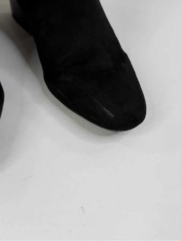 A2 by Aerosoles Black "Condominium" Faux Suede/Nylon Knee High Riding Boot-8.5 - Image 8